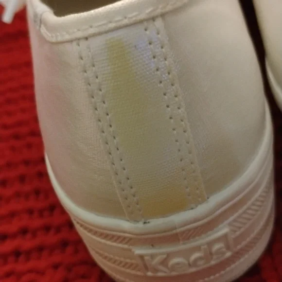 Keds Point Pearlized White Platform Sneakers - Picture 6 of 9